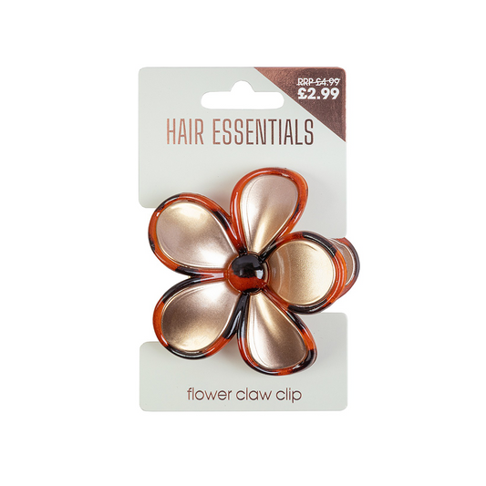 Beauty Outlet Flower Claw Clip Gold/Tortoise BEAU642