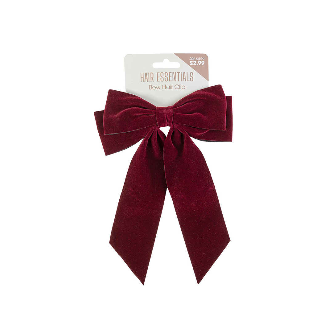 Beauty Outlet Hair Bow Red Velvet BEAU657