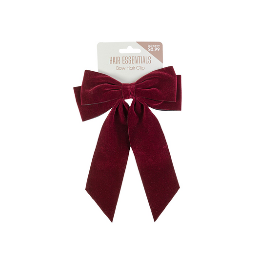 Beauty Outlet Hair Bow Red Velvet BEAU657