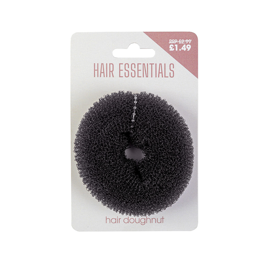 Beauty Outlet Hair Doughnut 7.5cm Black BEAU669