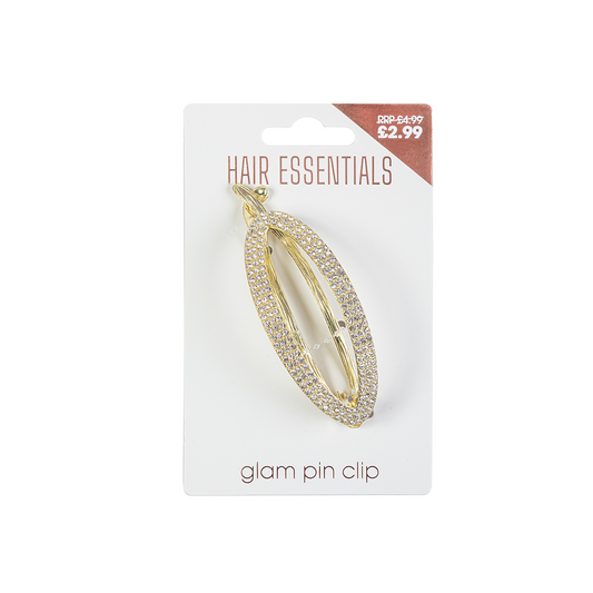 Beauty Outlet Diamante Gold Pin Clip BEAU690