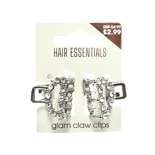 Beauty Outlet 2 Mini Diamante Claw Clips BEAU691