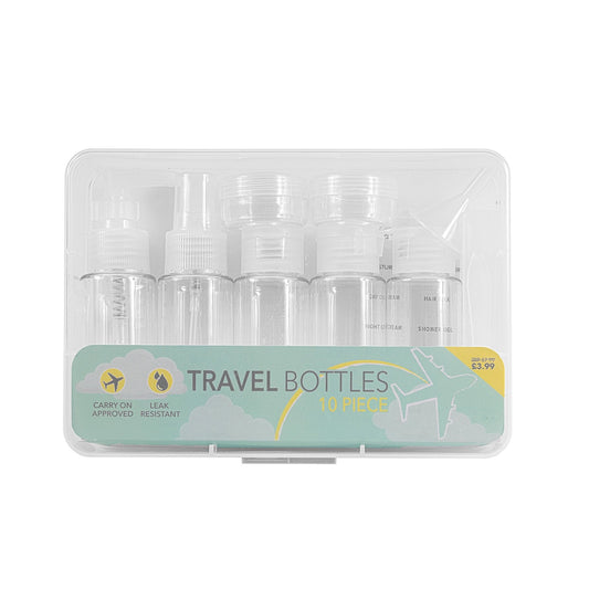 Beauty Outlet 10 Piece Travel Bottle Set BEAU742