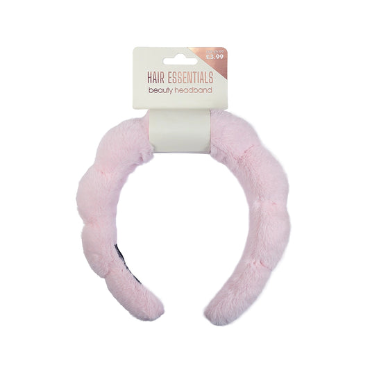 Beauty Outlet Fluffy Headband Pink BEAU783
