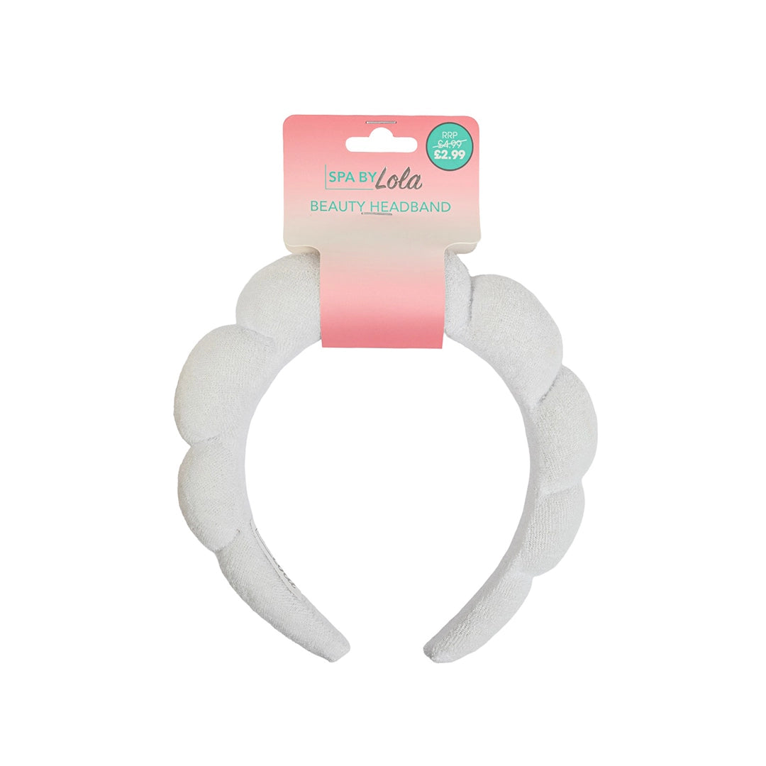 Spa By Lola Bubble Headband White BEAU801