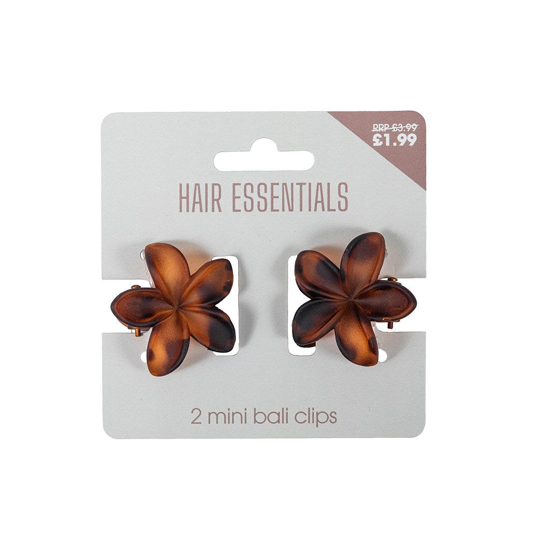Beauty Outlet 2 Mini Bali Claw Clips Tort BEAU810