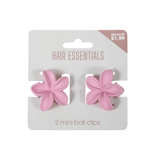 Beauty Outlet 2 Mini Bali Claw Clips Pink BEAU811