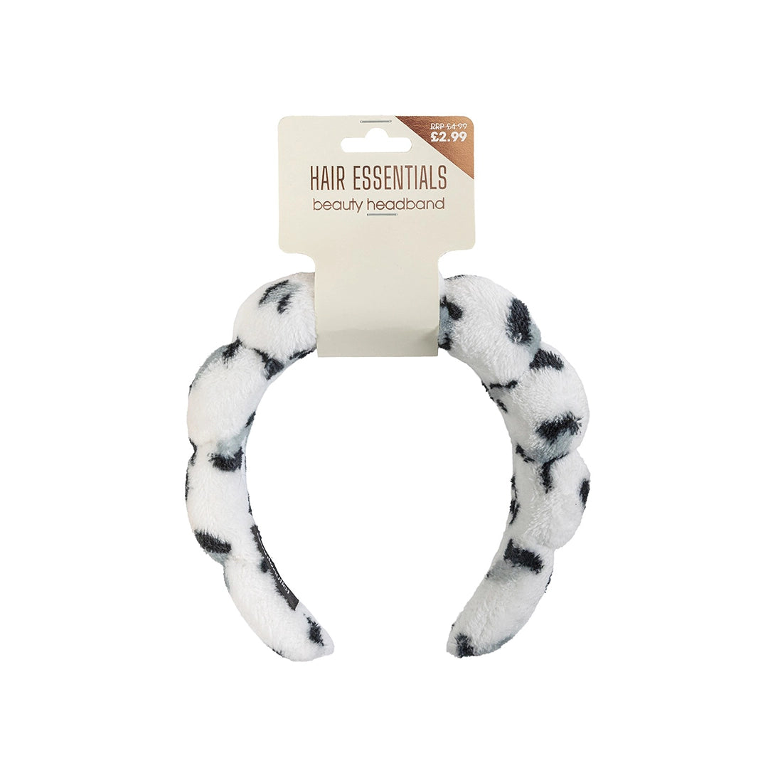 Beauty Outlet Bubble Headband Grey Animal BEAU827