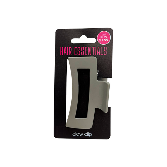 Beauty Outlet Square Claw Clip Grey BEAU365