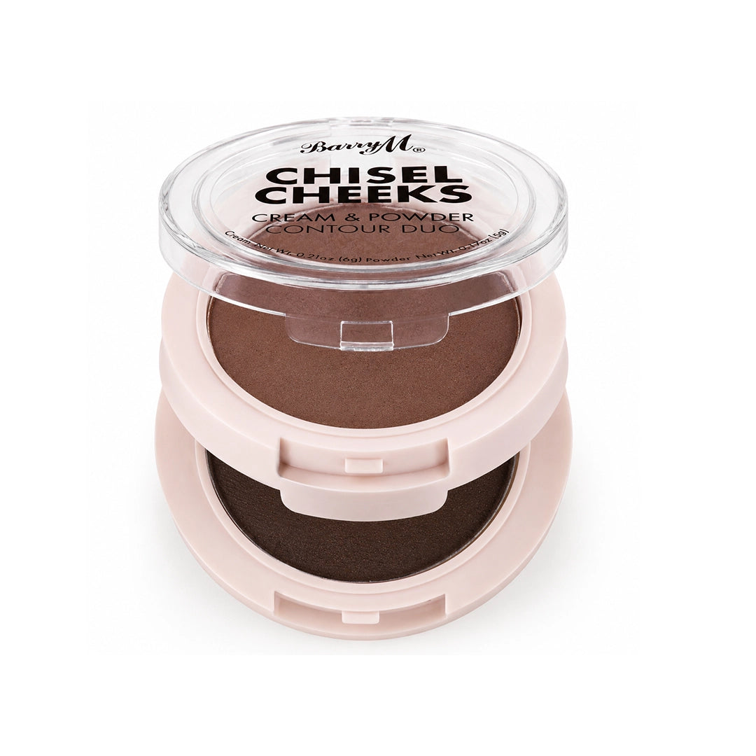 Barry M Chisel Cheeks Cream & Powder Contour Duo Deep
