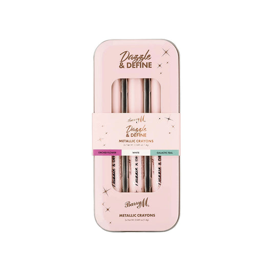 Barry M Dazzle & Define Metallic Crayons 3pc