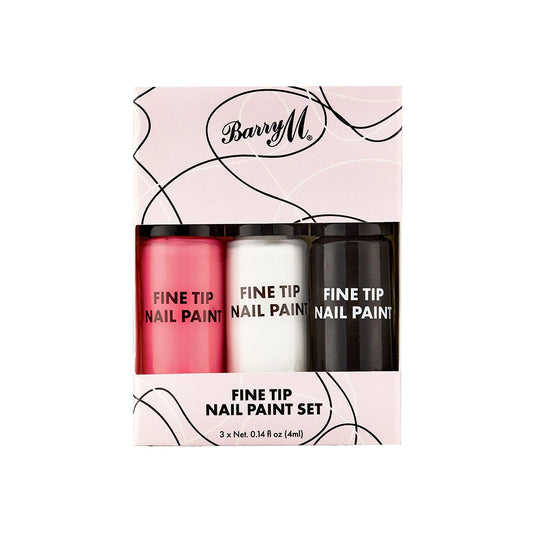 Barry M Fine Tip Nail Paint Set 3pc 4ml