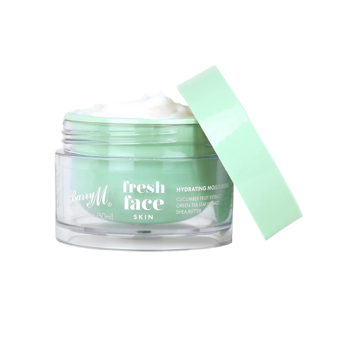 Barry M Fresh Face Hydrating Moisturiser Cucumber Green Tea & Shea Butter 50ml