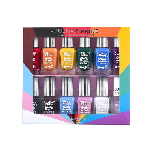 Barry M Full Of Pride 12 Pride Gelly Hi Shine Nail Paints