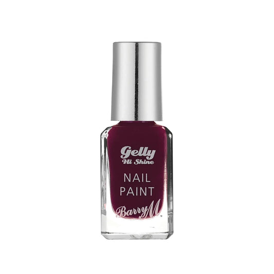 Barry M Gelly Hi Shine Nail Paint Black Cherry