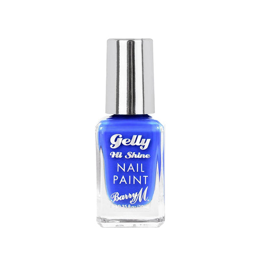 Barry M Gelly Hi Shine Nail Paint Blue Guava