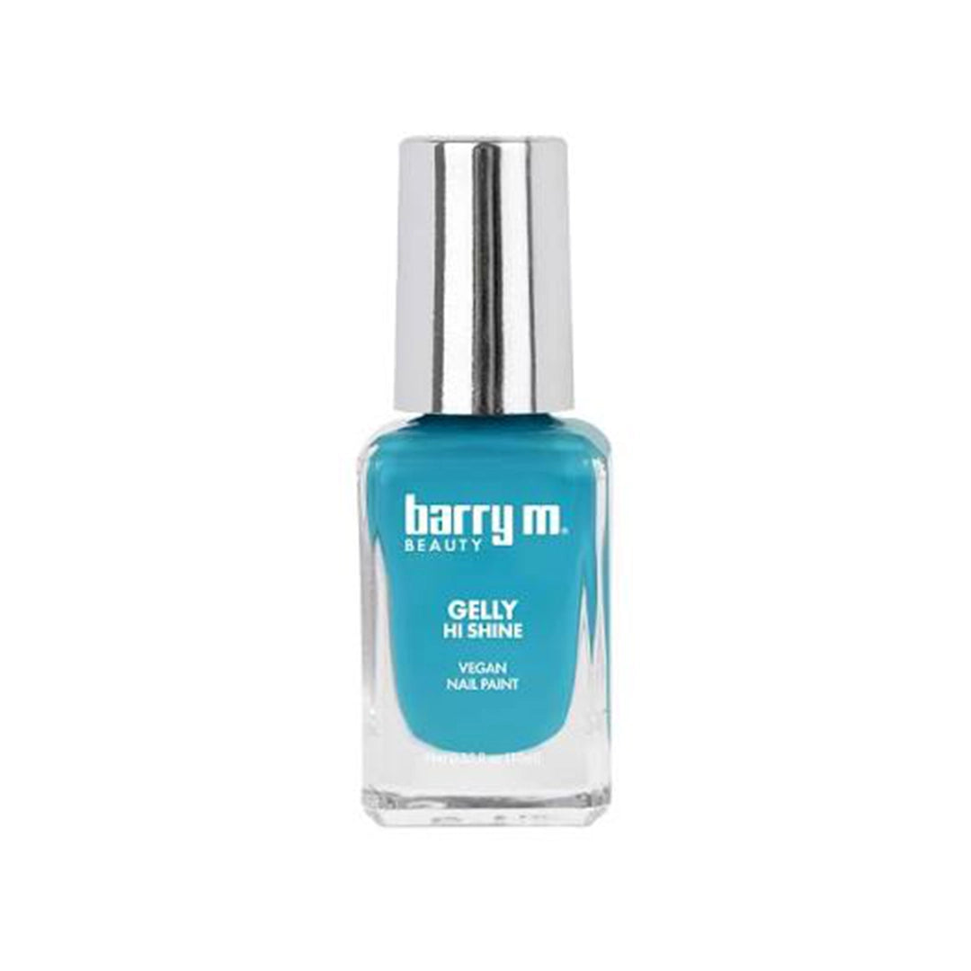 Barry M Gelly Hi Shine Nail Paint Blue Hawaiiwan