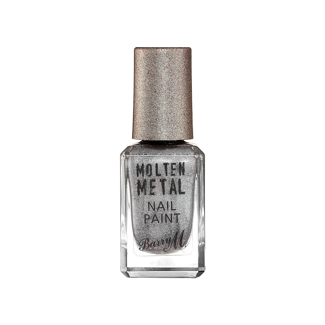 Barry M Molten Metal Nail Paint Silver Lining