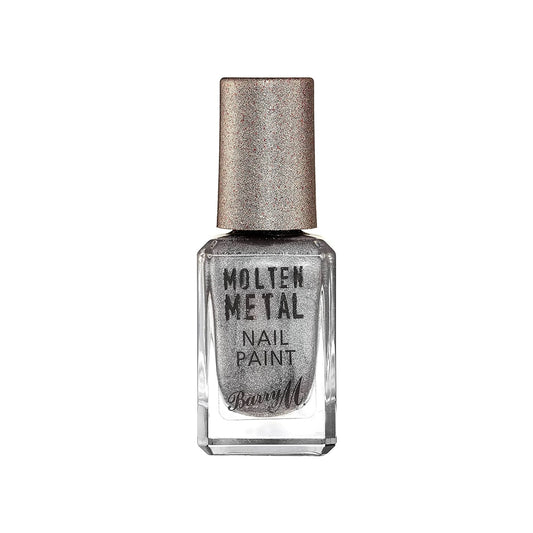 Barry M Molten Metal Nail Paint Silver Lining