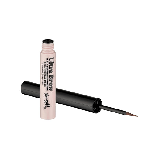 Barry M Ultra Brow 2in1 Defining Brow Liner & Nourishing Serum Medium Brown