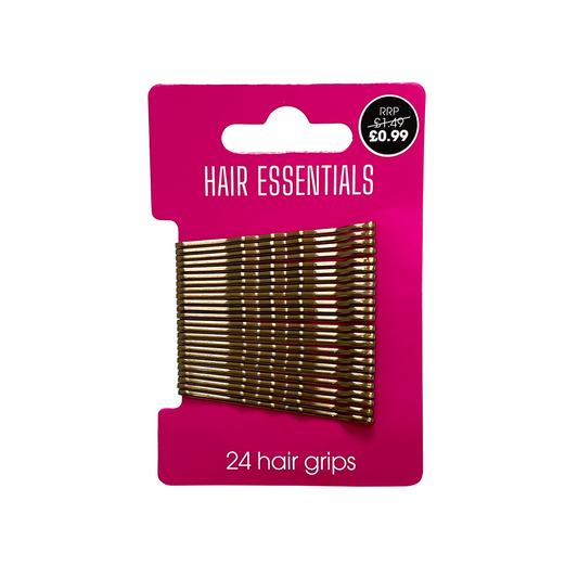 Beauty Outlet 24 Hair Grips Brown BEAU281