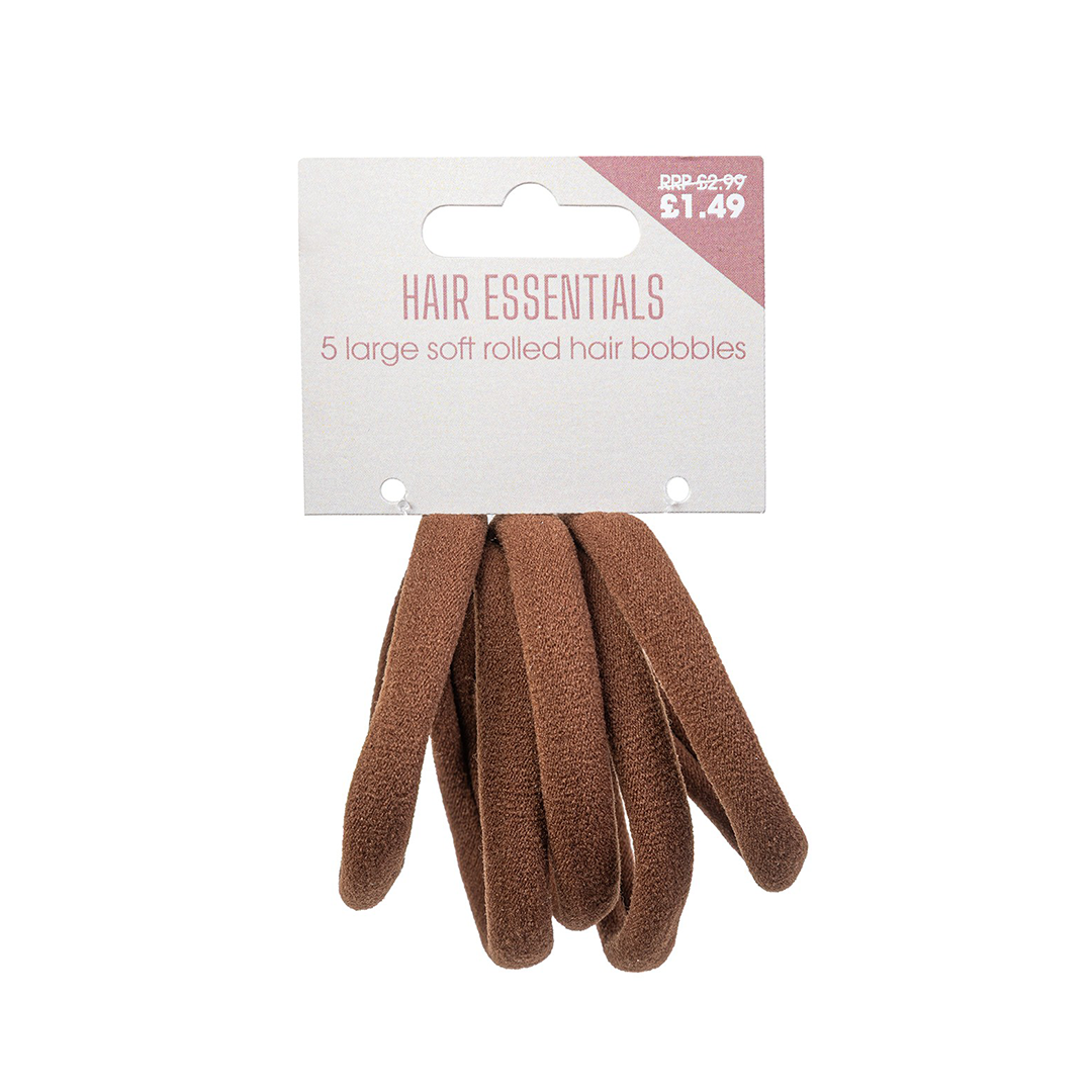 Beauty Outlet 5 Large Soft Rolled Elastics Brown BEAU682