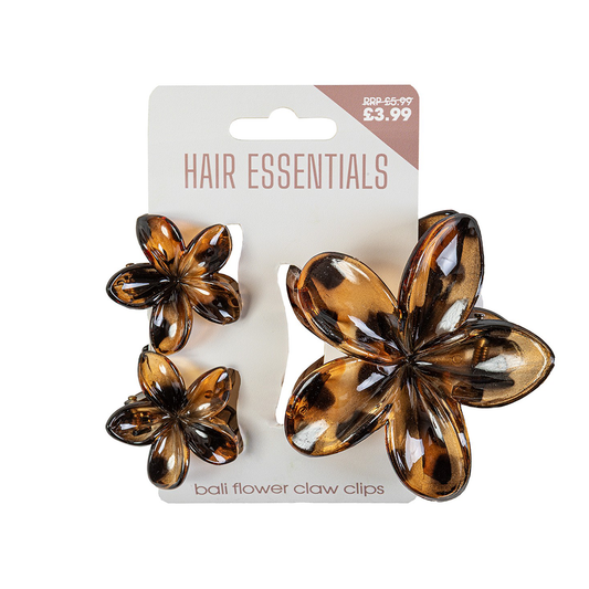 Beauty Outlet Claw Clip Bali 3 Pack Tortoise BEAU634