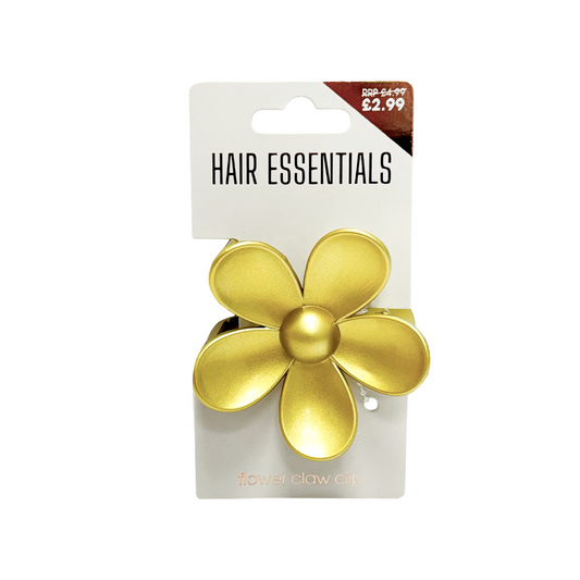 Beauty Outlet Flower Claw Clip Matte Gold BEAU504