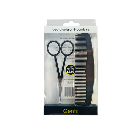 Beauty Outlet Gents Beard Scissor & Comb Set