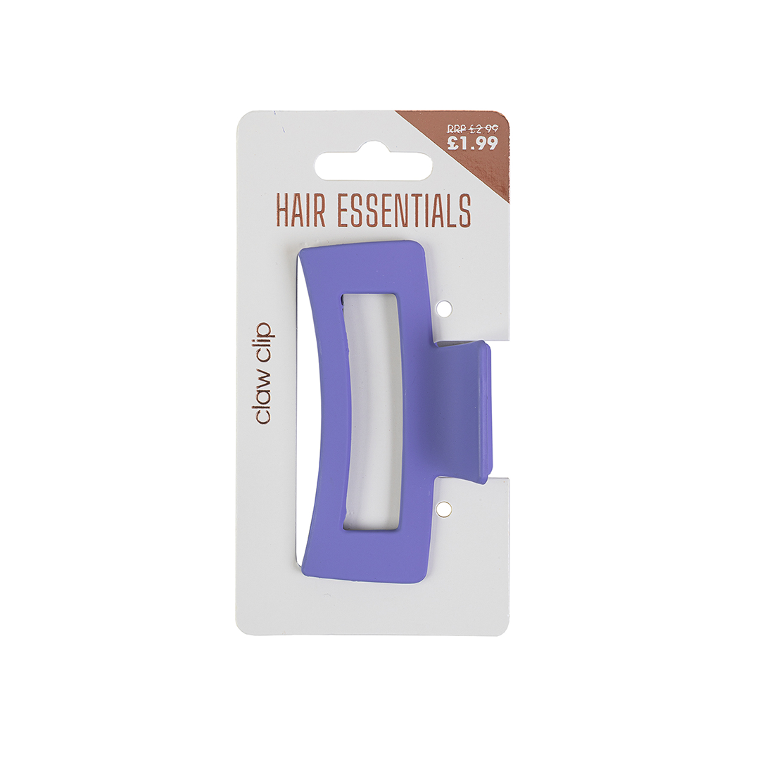 Beauty Outlet Square Claw Clip Purple BE