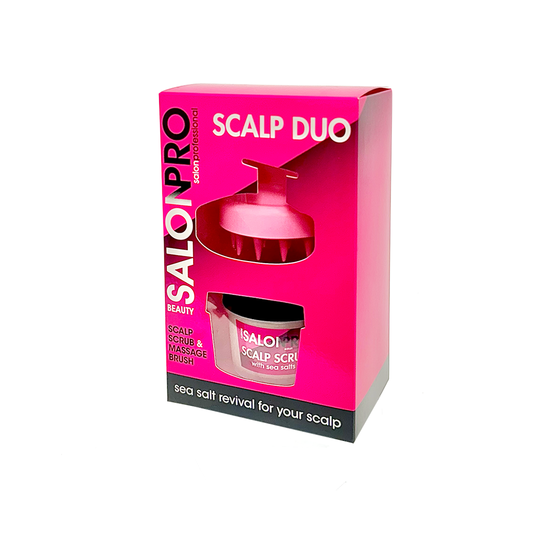 Beauty SalonPro Scalp Scrub & Scalp Massage Brush Duo Set