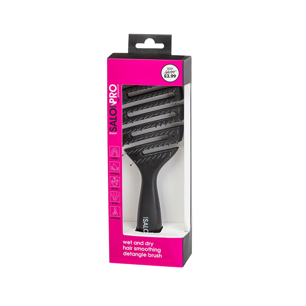 Beauty SalonPro Wet Dry Detangle Brush Black BEAU312 – Beauty Outlet
