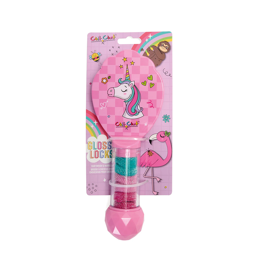 Chit Chat Glossy Locks Hairbrush & Bobble Set