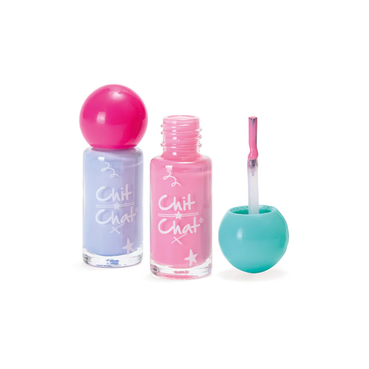 Chit Chat Nail Polish Duo Purple & Pink