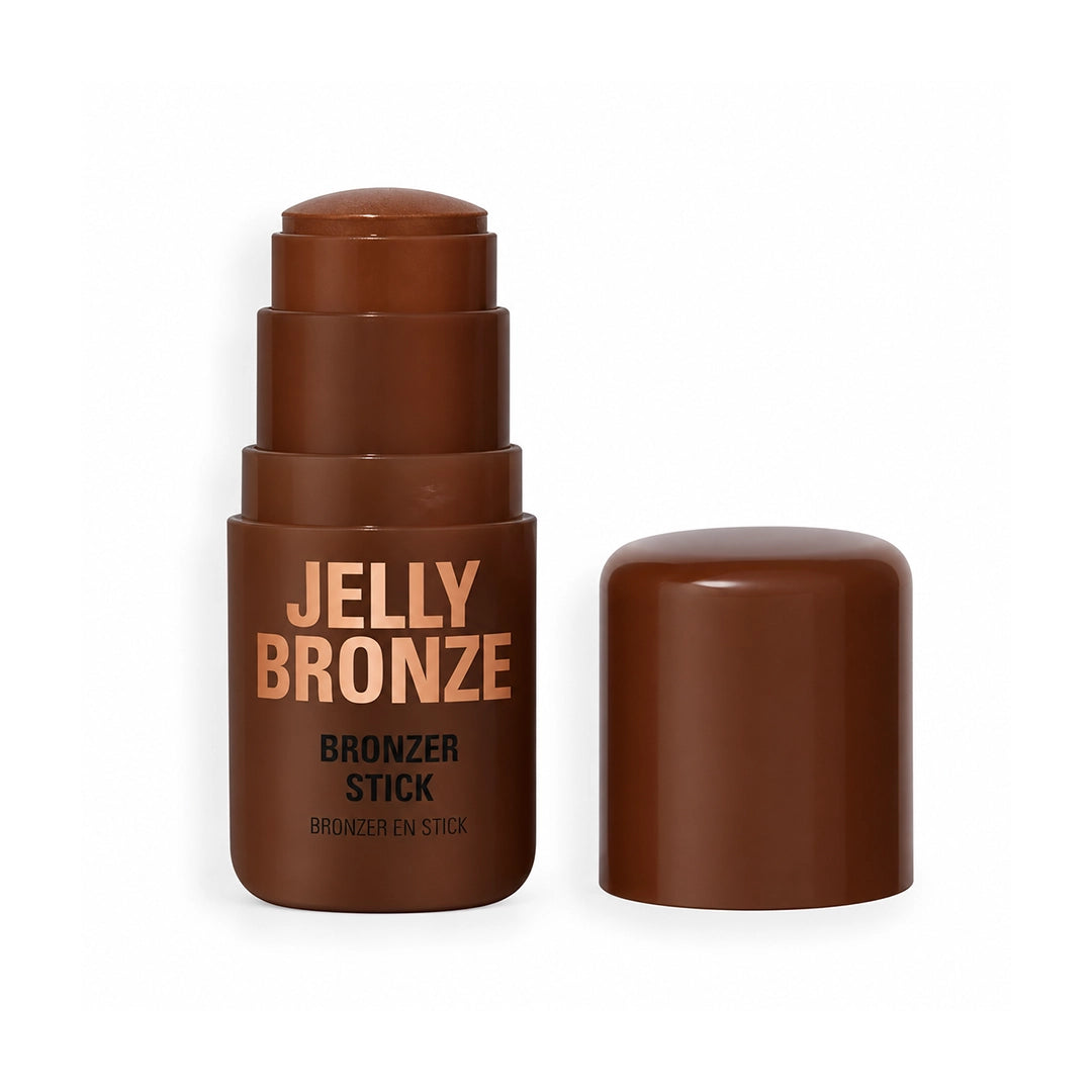 Revolution Jelly Bronze Highlighter Stick Dark Cocoa For Eyes, Face & Body