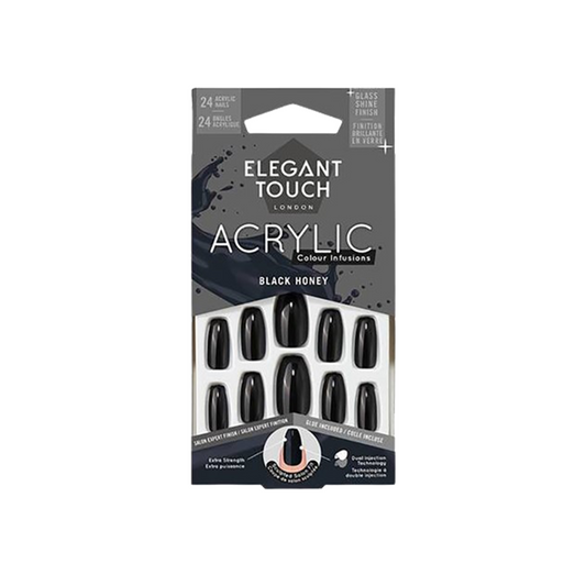 Elegant Touch False Nails Black Honey
