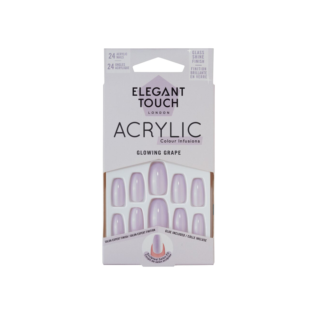 Elegant Touch False Nails Glowing Grape