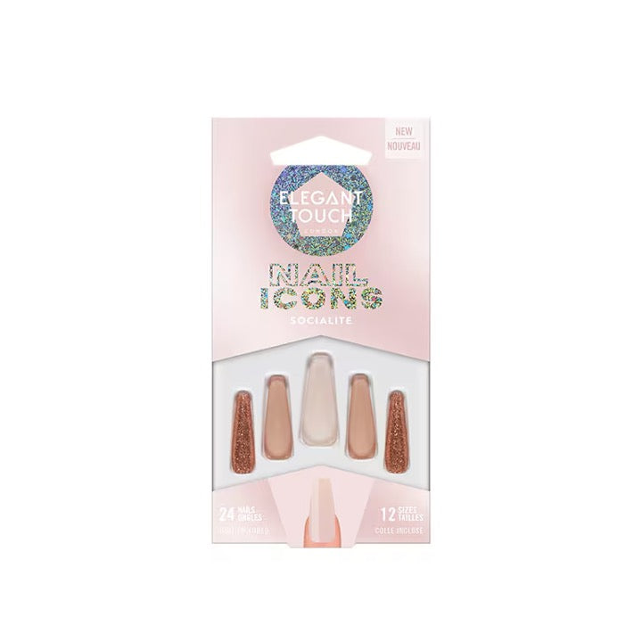 Elegant Touch False Nails Nail Icons Socialite