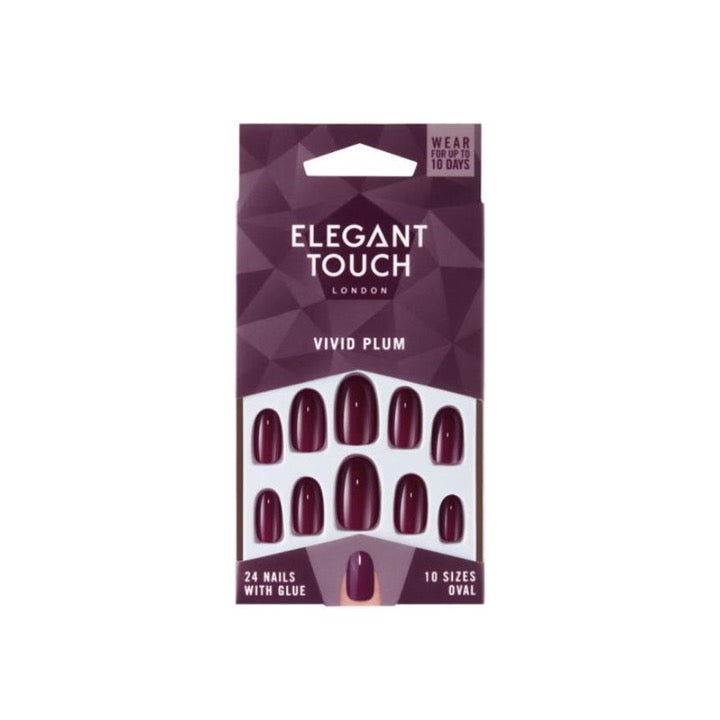 Elegant Touch False Nails Vivid Plum
