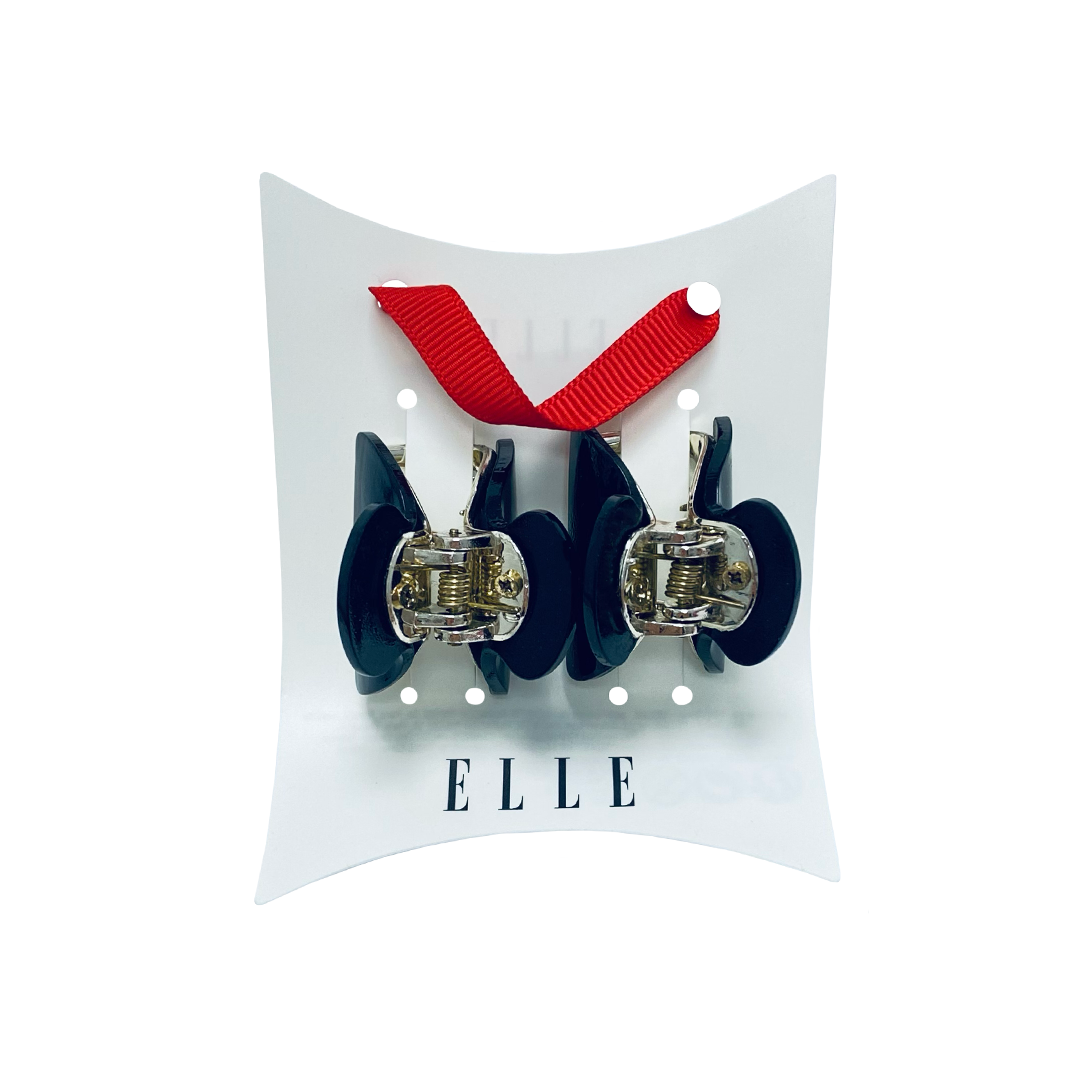 Elle Claw Clips Black & Gold