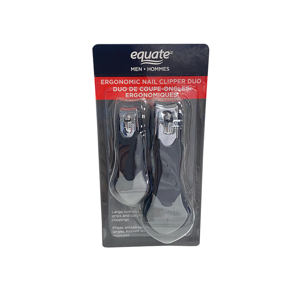 Equate Men Ergonomic Nail Toenail Clipper Duo Beauty Outlet