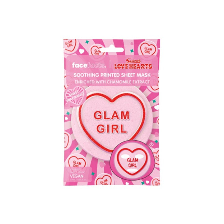 Face Facts Love Hearts Sheet Mask Glam Girl