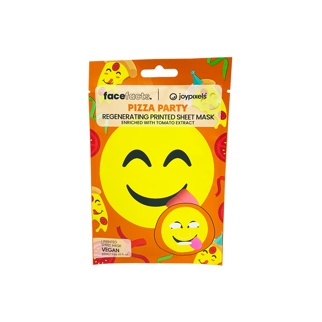 Face Facts Pizza Party Regenerating Sheet Mask With Tomato Extract