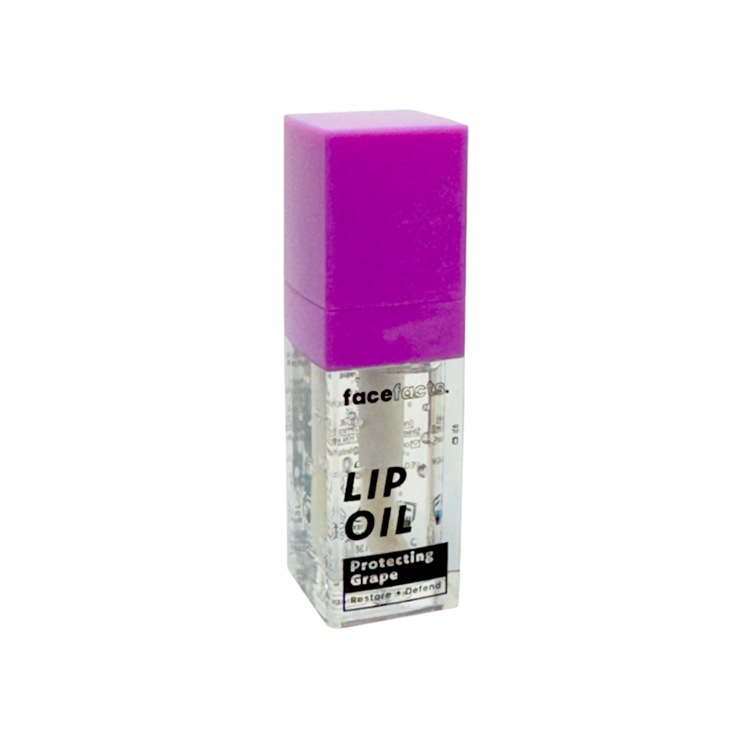 Face Facts Tinted Lip Oil Protecting Grape