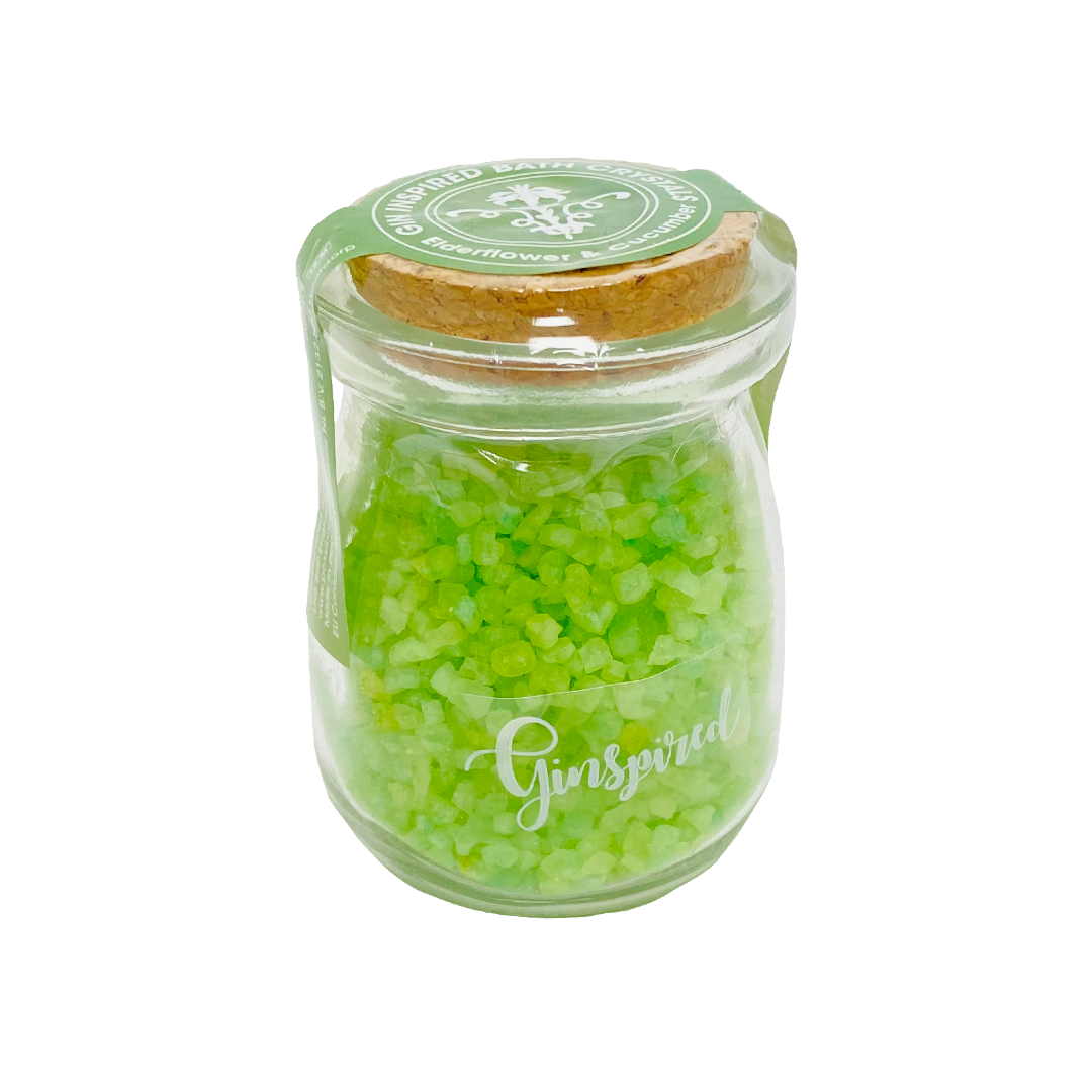 Ginspired Bath Crystals Elderflower & Cucumber 110g