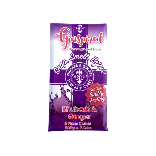 Ginspired Bath Fizzer Cubes Rhubarb & Ginger