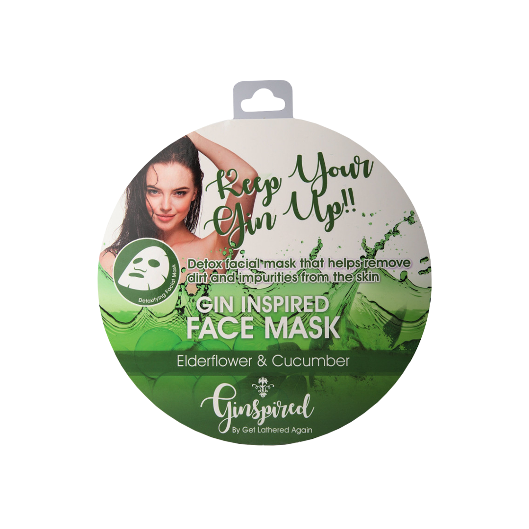 Ginspired Face Masks In Wallets Elderflower & Cucumber