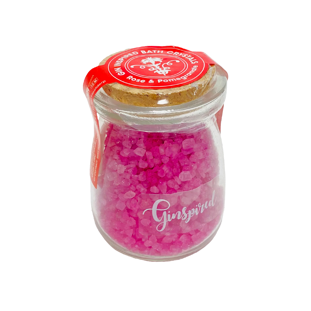 Ginspired Mini Bath Crystals Rose & Pomegranate 110g