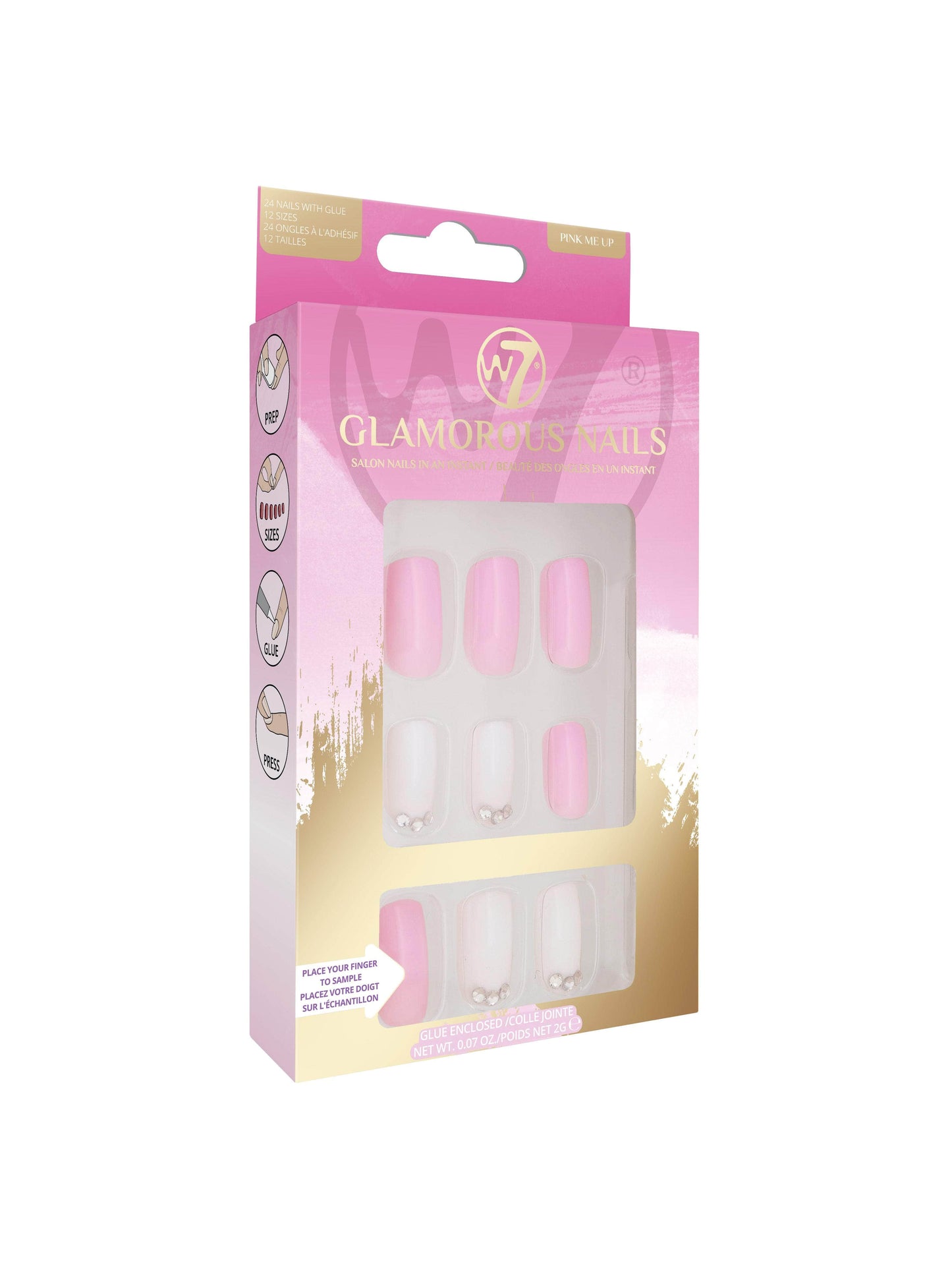 W7 Glamorous Nails Pink Me Up