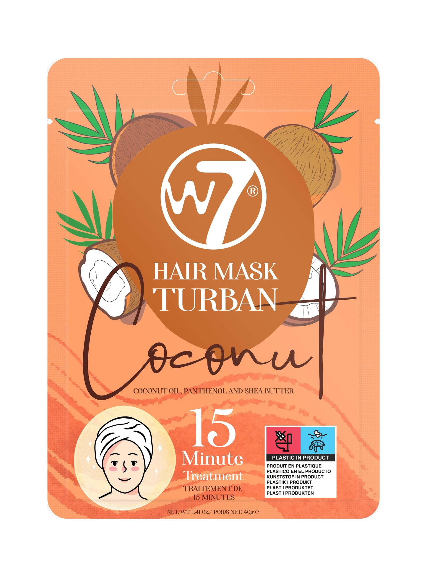 W7 Hair Mask Turban Coconut